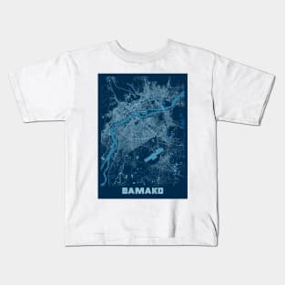 Bamako - Mali Peace City Map Kids T-Shirt